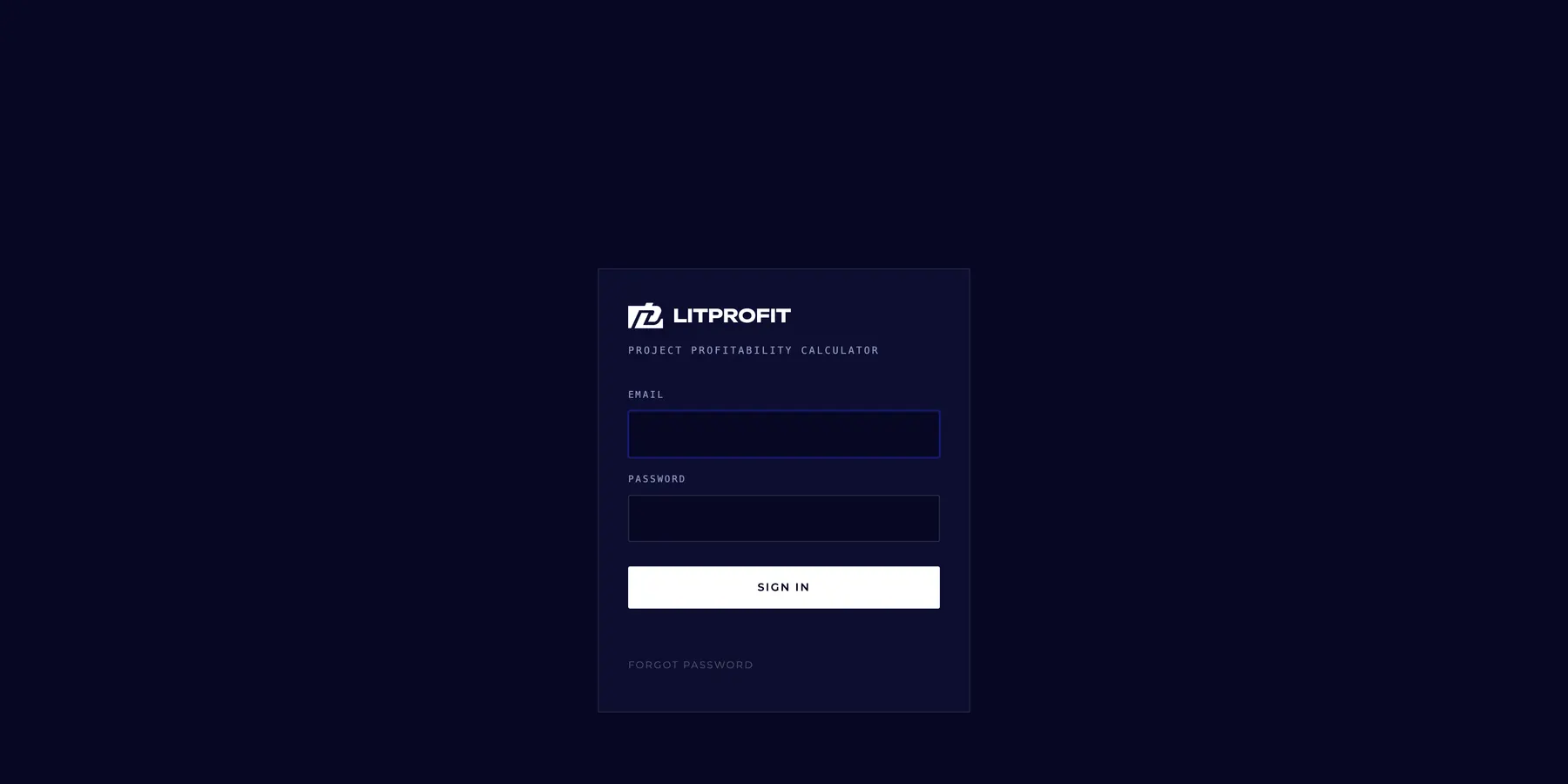 Litprofit Project Calculator — frame 3