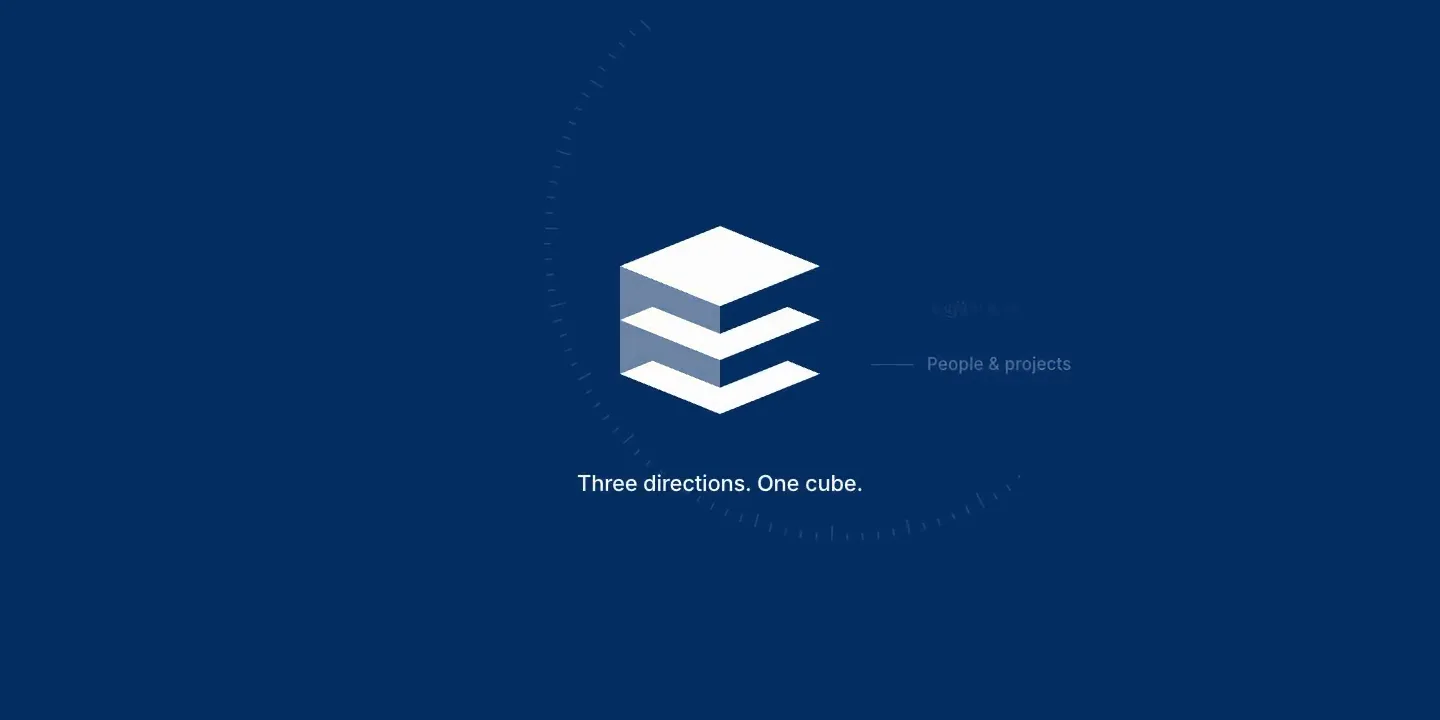 One idea: three layers, one cube